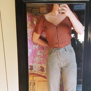 Copper Metallic Blouse🍂🍁
